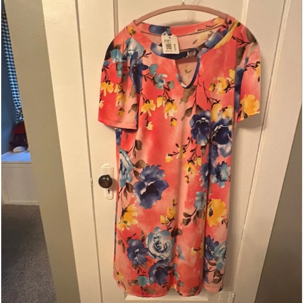 Coral dress